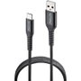 NGS Cable USB-A a USB-C KNOT-AC 1 m Negro